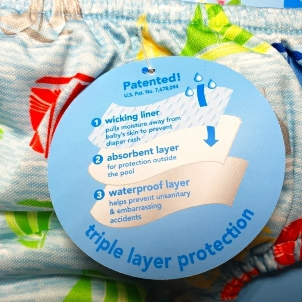 GREEN SPROUTS i Play Swimsuit Diaper Size 6 months- 2 Pairs